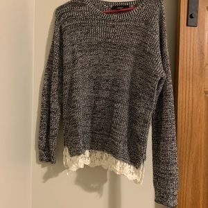 Forever 21 lace bottom sweater